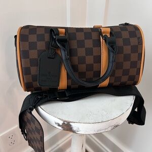 Louis Vuitton Black and Brown Checkered mini Bag